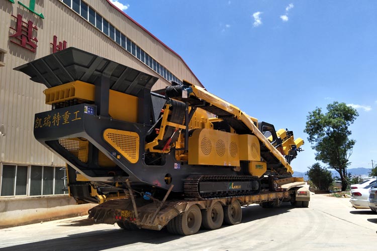 時產360噸的反擊式移動破碎站特點及運用范圍