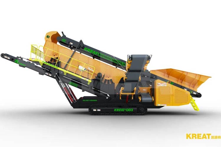 履帶移動篩分站產能大、環保、低能耗