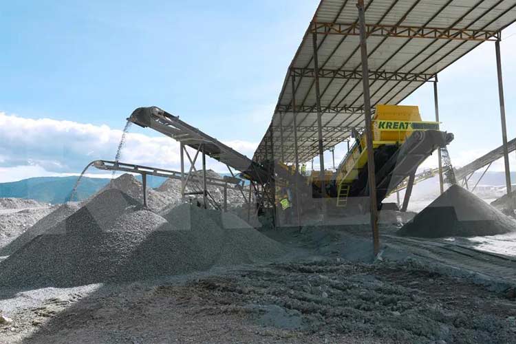 履帶移動篩分站產能大、環保、低能耗